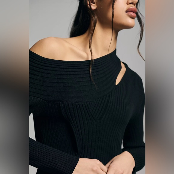 Anthropologie Moon River One-Shoulder Cutout Dress - Picture 3 of 5